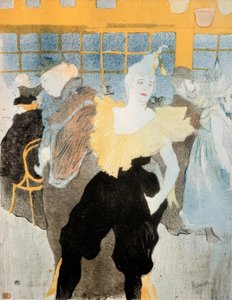 La payasa en el Moulin Rouge de Henri de Toulouse Lautrec