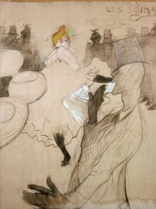 La Goulue y Valentin el Deshuesado de Henri de Toulouse Lautrec