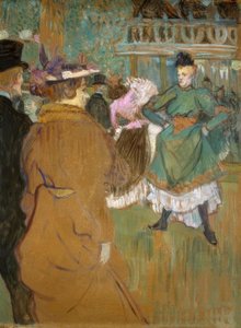 La cuadrilla en el Moulin-Rouge de Henri de Toulouse Lautrec