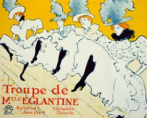 La Troupe De Mlle Églantine, 1896 de Henri de Toulouse Lautrec
