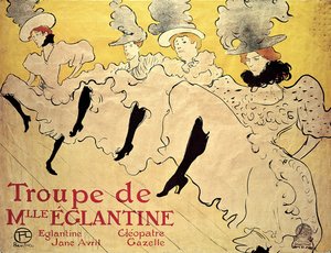 La Troupe de Mademoiselle Eglantine de Henri de Toulouse Lautrec