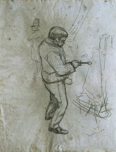 La última gota. Dibujo de Henri de Toulouse-Lautrec (Toulouse Lautrec de Henri de Toulouse Lautrec
