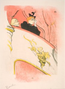 El palco con mascarón dorado de Henri de Toulouse Lautrec