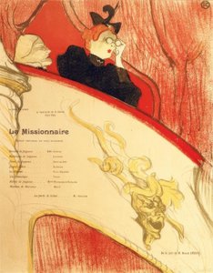 El palco en el mascron dorado de Henri de Toulouse Lautrec