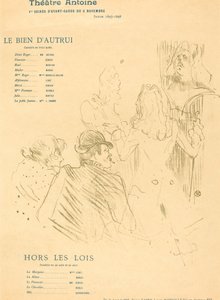 El bien ajeno; Fuera de la ley de Henri de Toulouse Lautrec