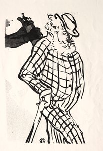El café-concierto: Cantante americano de Henri de Toulouse Lautrec
