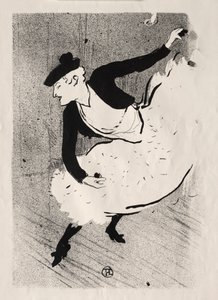 Le Café-concert: Edmée Lescot, 1893 de Henri de Toulouse Lautrec
