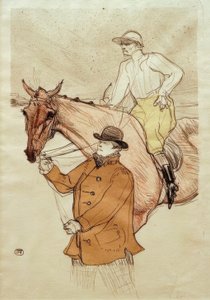 El jockey dirigiéndose al poste de Henri de Toulouse Lautrec