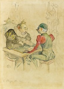Le bézigue de Henri de Toulouse Lautrec