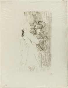 Lender y Auguez en La canción de Fortunio de Henri de Toulouse Lautrec