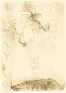 Lender de espaldas bailando el bolero en Chilperic, 1895
