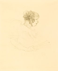 Luce Myres de perfil de Henri de Toulouse Lautrec