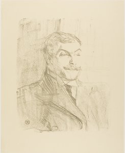 Lucien Guitry, de Trece Litografías de Henri de Toulouse Lautrec