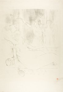 Madame Simon-Girard, Brasseur y Guy en La bella Helena de Henri de Toulouse Lautrec