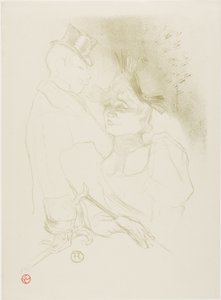 Mademoiselle Lender y el Barón de Henri de Toulouse Lautrec
