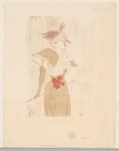 Mademoiselle Marcelle Lender, de pie
