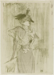 Mademoiselle Marcelle Lender, de pie