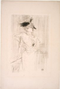 Mademoiselle Marcelle Lender, de pie