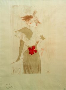 Señorita Marcelle Lender, de pie de Henri de Toulouse Lautrec