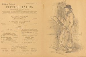 Matrimonio de plata; La carga de la libertad; Un cliente serio [recto] de Henri de Toulouse Lautrec