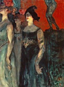 Messaline entre dos figurantes de Henri de Toulouse Lautrec