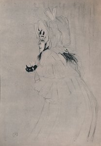Miss May Belfort dando la bienvenida, c. 1895, 1946 de Henri de Toulouse Lautrec