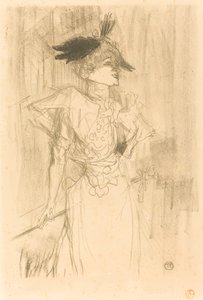 Mlle. Marcelle Lender, de pie