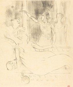 Mme. Simon-Girard, Brasseur y Guy en "La bella Helena" de Henri de Toulouse Lautrec