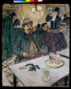 Monsieur Boileau en el café de Henri de Toulouse Lautrec