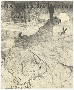Portada para una revista musical con la canción La Valse des Lapins con conejos en un paisaje
La Valse des Lapins (título en el objeto)