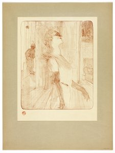 En el escenario, placa uno de Yvette Guilbert de Henri de Toulouse Lautrec