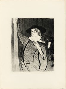 Retrato de Aristide Bruant, de Le Café-Concert de Henri de Toulouse Lautrec