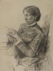 Retrato de Madame la Comtesse Adele de Toulouse-Lautrec, 1882 de Henri de Toulouse Lautrec