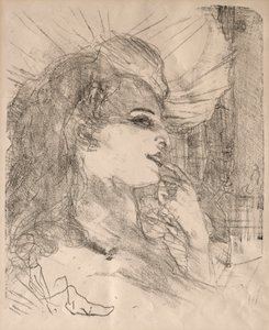 Retratos de Actores y Actrices: Trece Litografías: Anna Held, 1898 de Henri de Toulouse Lautrec