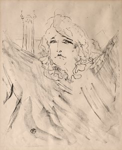 Portraits of Actors and Actresses: Thirteen Lithographs: Sarah Bernhardt de Henri de Toulouse Lautrec
