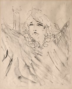 Retratos de actores y actrices: Trece litografías: Sarah Bernhardt, 1898 de Henri de Toulouse Lautrec
