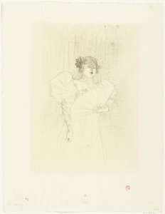 Retrato de la actriz Luce Myrès con abanico
Luce Myrès de face de Henri de Toulouse Lautrec
