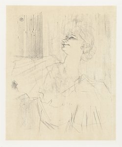Portret de la actriz Yvette Guilbert en A Ménilmontant de Bruant Yvette Guilbert A Menilmontant de Bruant Yvette Guilbert: serie en inglés (título de la serie) de Henri de Toulouse Lautrec