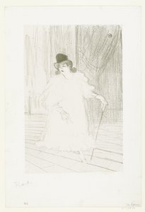 Retrato de la cantante Cecy Loftus en el escenario del teatro
Cecy Loftus de Henri de Toulouse Lautrec