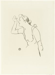 Retrato de la cantante Paula Brebion
Le cafe concert (título de la serie) de Henri de Toulouse Lautrec