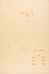 Programa para La Leprosa de Henri de Toulouse Lautrec