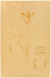 Programa de La Lépreuse de Henri de Toulouse Lautrec