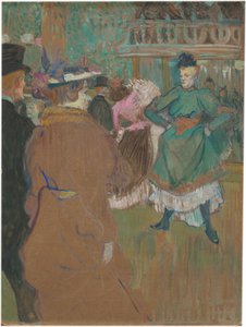 Cuadrilla en el Moulin Rouge de Henri de Toulouse Lautrec