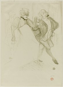 Réjane y Galipaux, en Madame Sans-Gêne de Henri de Toulouse Lautrec