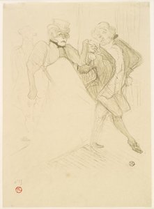 Réjane y Galipaux en Madame Sans-Gêne de Henri de Toulouse Lautrec