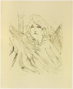 Sarah Bernhardt, de Treize Lithographies de Henri de Toulouse Lautrec