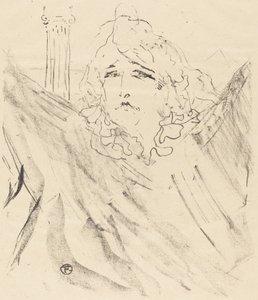 Sarah Bernhardt en Cleopatra de Henri de Toulouse Lautrec