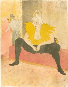 La Payasa Sentada, 1896 de Henri de Toulouse Lautrec