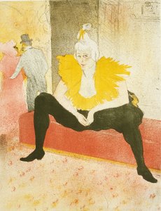 Payasa sentada (Mademoiselle Cha-U-Kao), lámina uno de Elles de Henri de Toulouse Lautrec