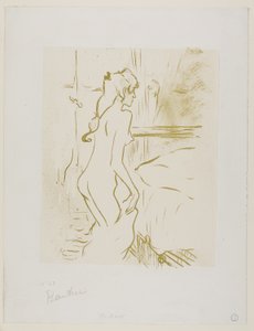 Estudio de una mujer de Henri de Toulouse Lautrec